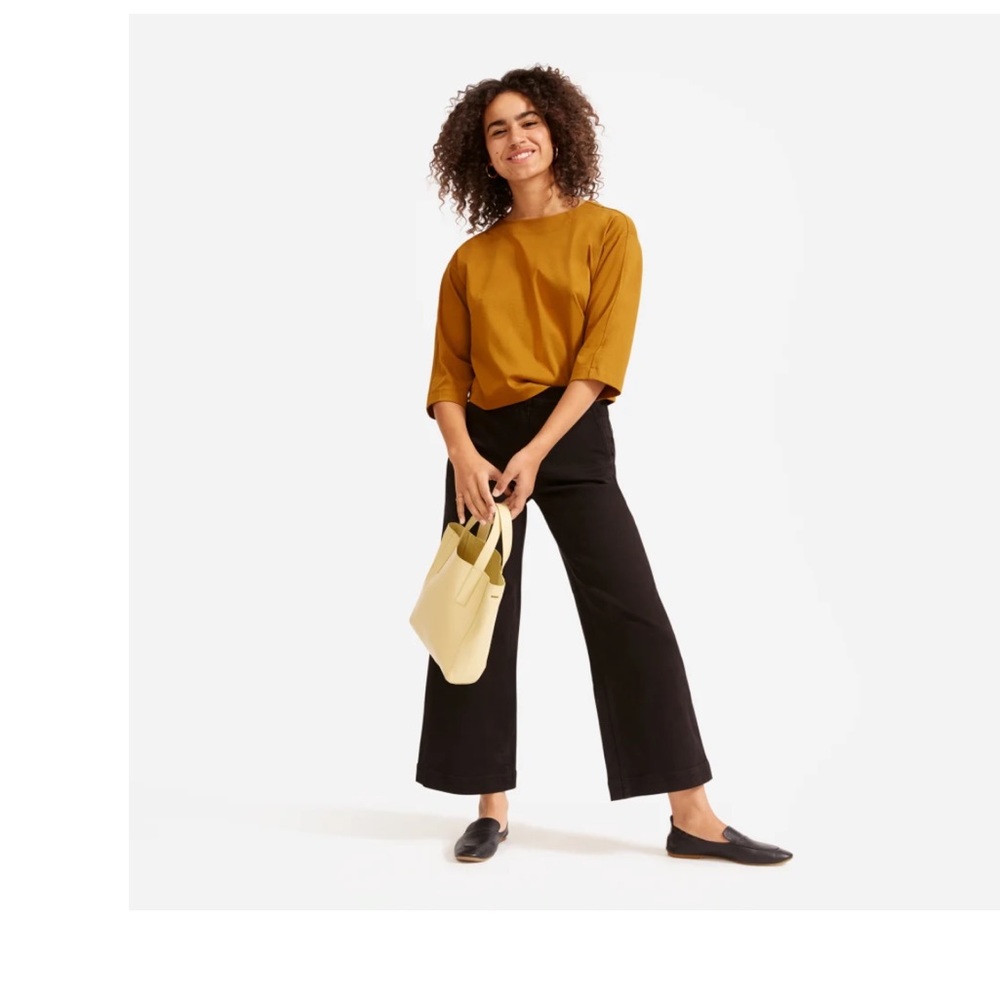 The Wide-Leg Crop Pant - Black